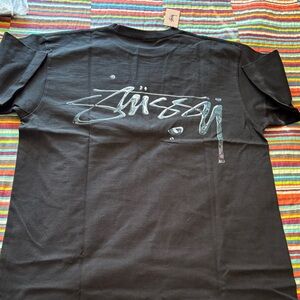 Stussy black mercury, double side T-shirt, brand new with tags size medium
